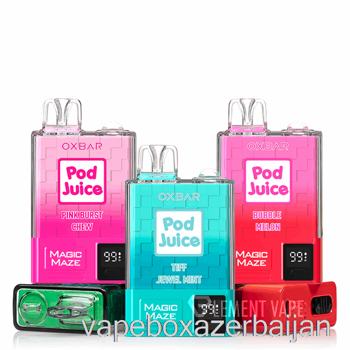 E-Juice Vape OXBAR Magic Maze Pro 10000 Disposable Clear Jewel - Pod Juice